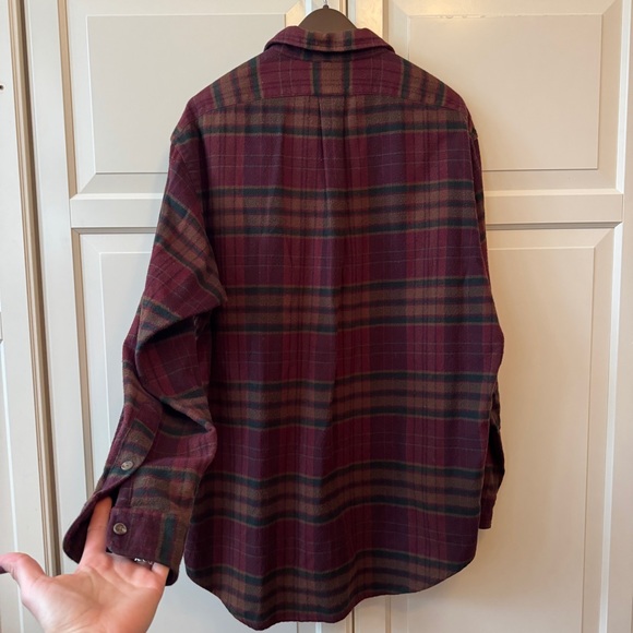 Vintage Y2K Ralph Lauren Heavyweight Flannel Shirt Jacket - size L - Picture 6 of 14
